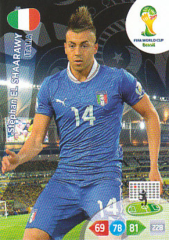 Stephan El Shaarawy Italy Panini 2014 World Cup #220
